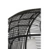 Černé ratanové zahradní křeslo Lounge Black Oval - 115*110*148 cm