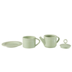Zelený keramický Tea for One Hella Pastel Green - 18*16*22 cm