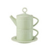 Zelený keramický Tea for One Hella Pastel Green - 18*16*22 cm