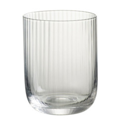 Sklenička na vodu s vroubkováním Ralph - Ø7*9cm / 260ml