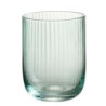 Mentolová sklenička na vodu s vroubkováním Ralph - Ø7*9cm / 260ml