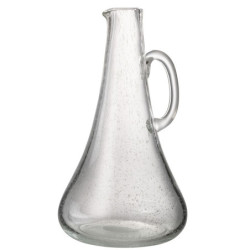 Transparetní skleněný džbán s bublinkami Yones L - 19*19*34cm