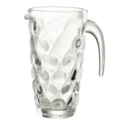 Transparentní skleněný džbán s bublinami Loupe - 17*12*22cm / 1000ml