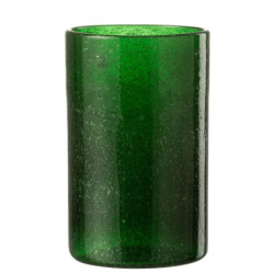 Zelená sklenička s bublinkami Long Drink Lisboa - Ø8*13cm / 500ml