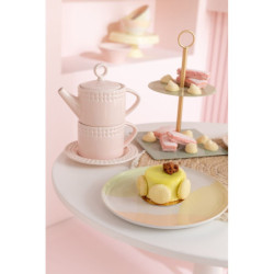 Růžový keramický Tea for One Hella Pastel Pink - 18*16*22 cm
