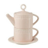 Růžový keramický Tea for One Hella Pastel Pink - 18*16*22 cm