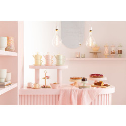 Růžový keramický talíř / miska ve tvaru srdce Hella Pastel Pink - 22*22*4 cm