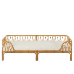Přírodní ratanová pohovka / postel Pierre Rattan - 186*77*55cm