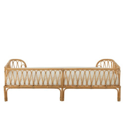 Přírodní ratanová pohovka / postel Pierre Rattan - 186*77*55cm