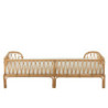 Přírodní ratanová pohovka / postel Pierre Rattan - 186*77*55cm