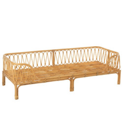 Přírodní ratanová pohovka / postel Pierre Rattan - 186*77*55cm