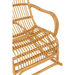 Přírodní ratanové houpací křeslo Ello Rattan - 68*103*87 cm