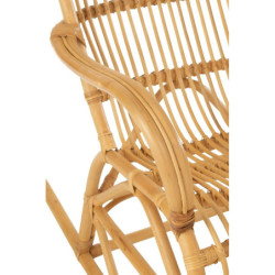 Přírodní ratanové houpací křeslo Ello Rattan - 68*103*87 cm