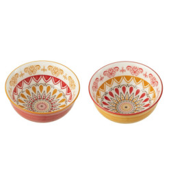 Set 2ks barevná porcelánová miska Bowl Jam - Ø11*5 cm/ 220ml
