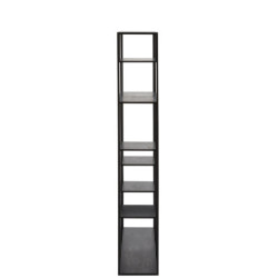 Černý policový regál Irregular- 110*25*150cm