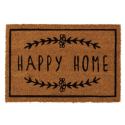 Rohožka z kokosových vláken Happy Home - 60*40*2 cm