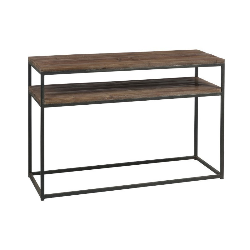 Konzolový stolek s kovovou kontrukcí Industrial - 120*40*78cm