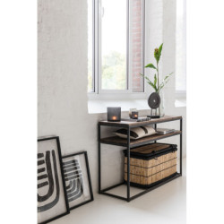 Konzolový stolek s kovovou kontrukcí Industrial - 120*40*78cm