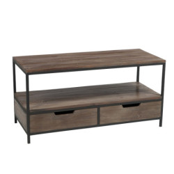 Konferenční / TV stolek s kovovou kontrukcí Industrial - 120*50*60cm