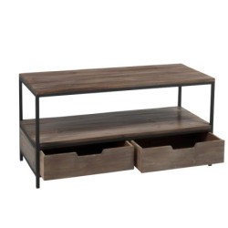 Konferenční / TV stolek s kovovou kontrukcí Industrial - 120*50*60cm
