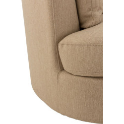 Béžové kulaté křeslo Swivel Beige - 98*107*88cm