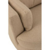 Béžové kulaté křeslo Swivel Beige - 98*107*88cm