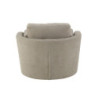 Šedé kulaté křeslo Swivel Grey - 98*107*88cm