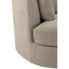 Šedé kulaté křeslo Swivel Grey - 98*107*88cm