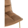 Hnědé sametové křeslo Lounge Lisa Brown - 65*58*85cm