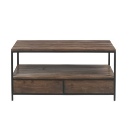 Konferenční / TV stolek s kovovou kontrukcí Industrial - 120*50*60cm