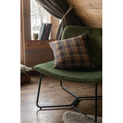 Zelené sametové křeslo Lounge Isabel Green - 71*68*78cm