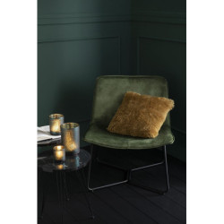 Zelené sametové křeslo Lounge Isabel Green - 71*68*78cm
