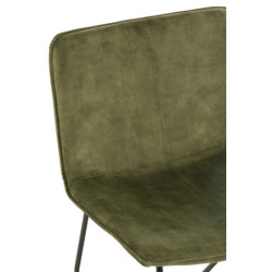 Zelené sametové křeslo Lounge Isabel Green - 71*68*78cm