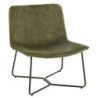 Zelené sametové křeslo Lounge Isabel Green - 71*68*78cm