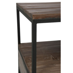 Konferenční / TV stolek s kovovou kontrukcí Industrial - 120*50*60cm