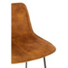 Okrová sametová barová stolička Barchair Isabel Ochre - 57*48*103cm