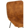 Okrová sametová barová stolička Barchair Isabel Ochre - 57*48*103cm