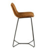 Okrová sametová barová stolička Barchair Isabel Ochre - 57*48*103cm