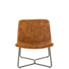 Okrové sametové křeslo Lounge Isabel Ochre - 71*68*78cm