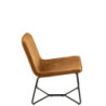 Okrové sametové křeslo Lounge Isabel Ochre - 71*68*78cm