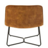Okrové sametové křeslo Lounge Isabel Ochre - 71*68*78cm