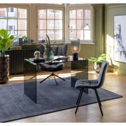 Šedá sametová jídelní židle Chair Morgan Grey - 45*54*86cm