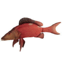 Červený polštář Fish Paul - 93*34*17cm