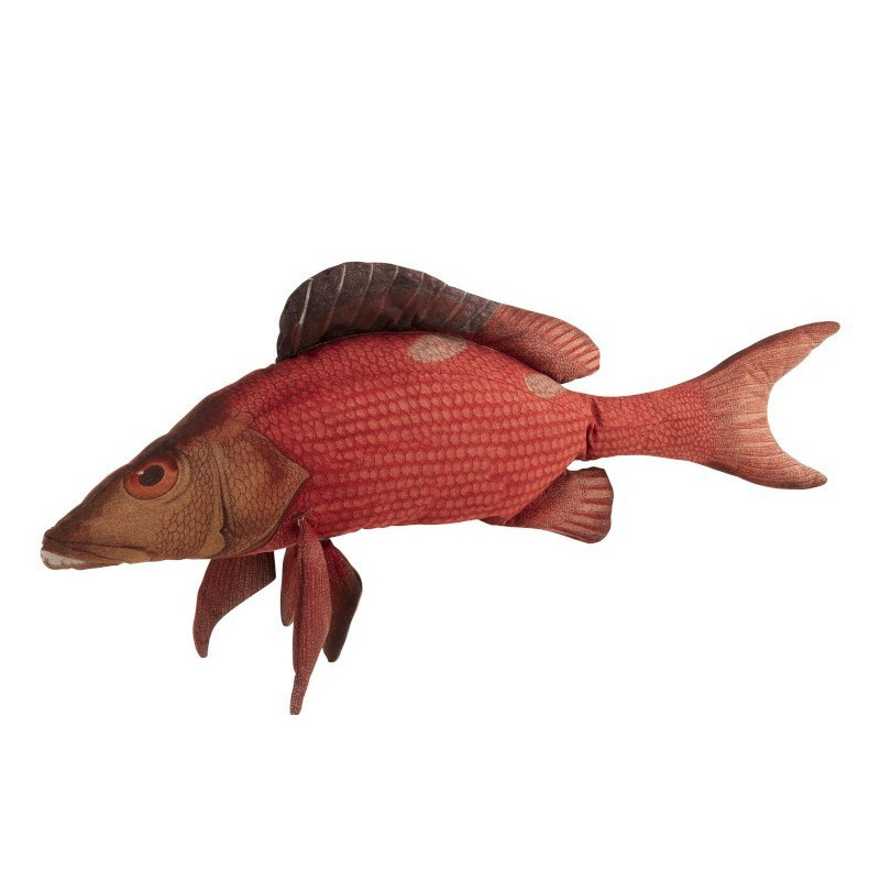 Červený polštář Fish Paul - 93*34*17cm