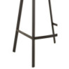 Šedá sametová barová židle Barstool Morgan Grey - 47*43*95cm