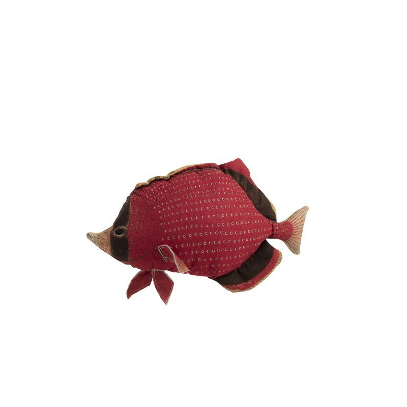 Červený polštář Fish Dory - 62*15*33cm