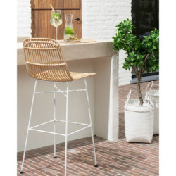 Přírodní ratanová barová židle Emmi Rattan Natural - 47*42*92cm