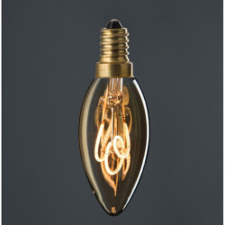 Jantarová designová žárovka Led Amber - 3,5*10 cm / E14
