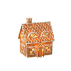 Vánoční perníková chaloupka s Led světýlky Gingerbread House - 18*14*22cm