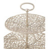 Champagne dekorační 3-patrový etažér Coral Cake - Ø 45*60 cm